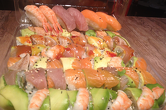 Tokyo Sushi Set - 54 pcs, 1150 g., includes Tuna Uramaki, Salmon, Shrimp, Tiger and Exotic Roll, Salmon, Tuna and Shrimp Nigiri, cucumbers, avocado and Philadelphia
